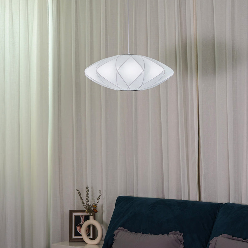 White Lantern Pendant Light