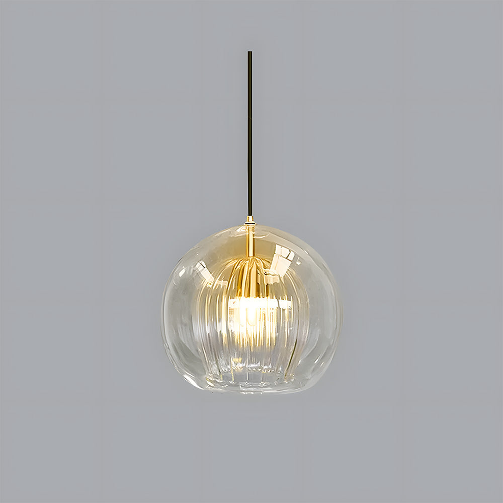 Spherical Glass Pendant Light