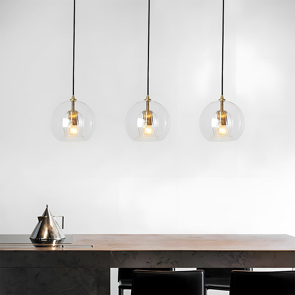 Spherical Glass Pendant Light