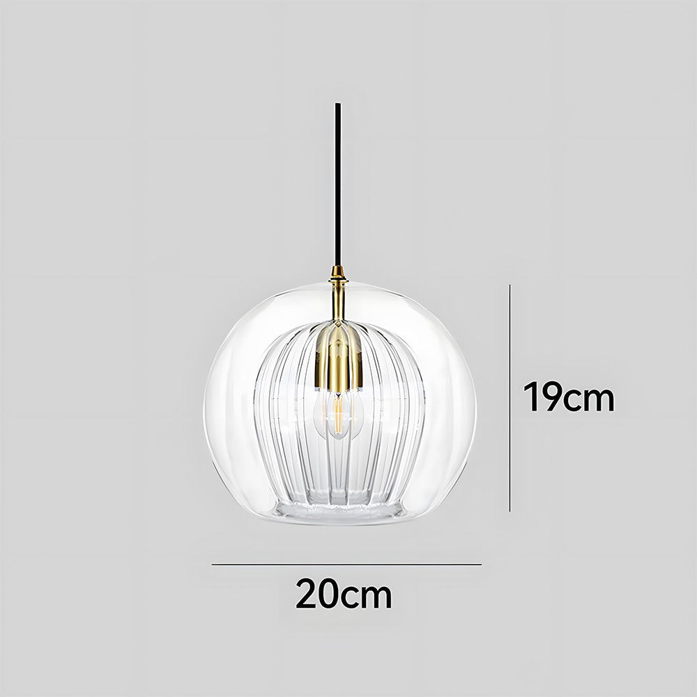 Spherical Glass Pendant Light