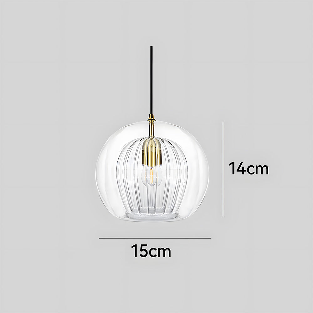 Spherical Glass Pendant Light