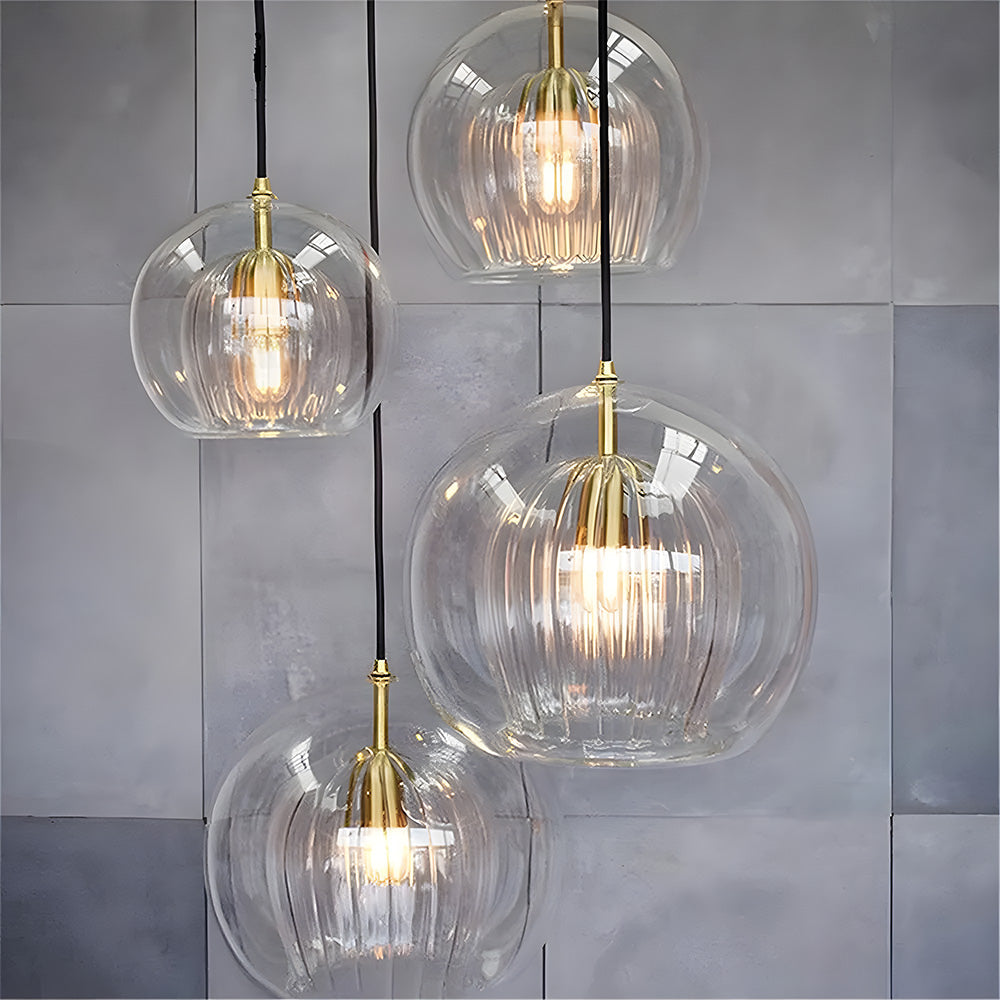 Spherical Glass Pendant Light