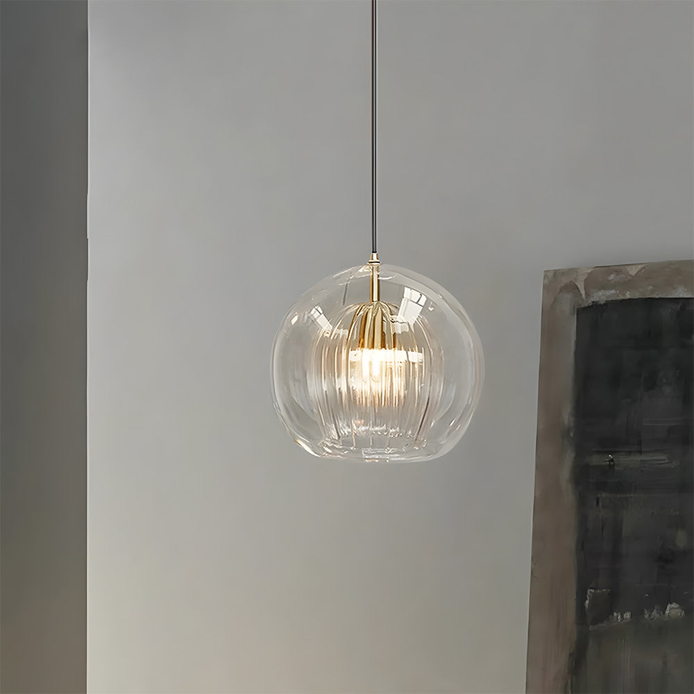 Spherical Glass Pendant Light