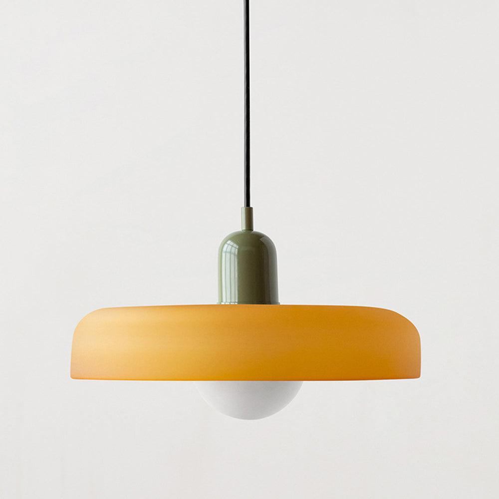 Colorful Bauhaus Glass Pendant