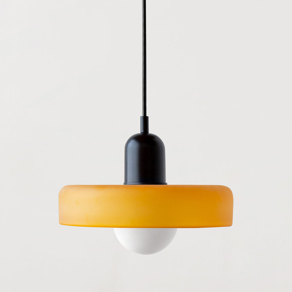 Colorful Bauhaus Glass Pendant