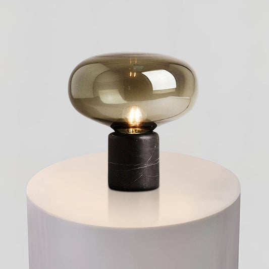 Marble Mushroom-Style Table Lamp