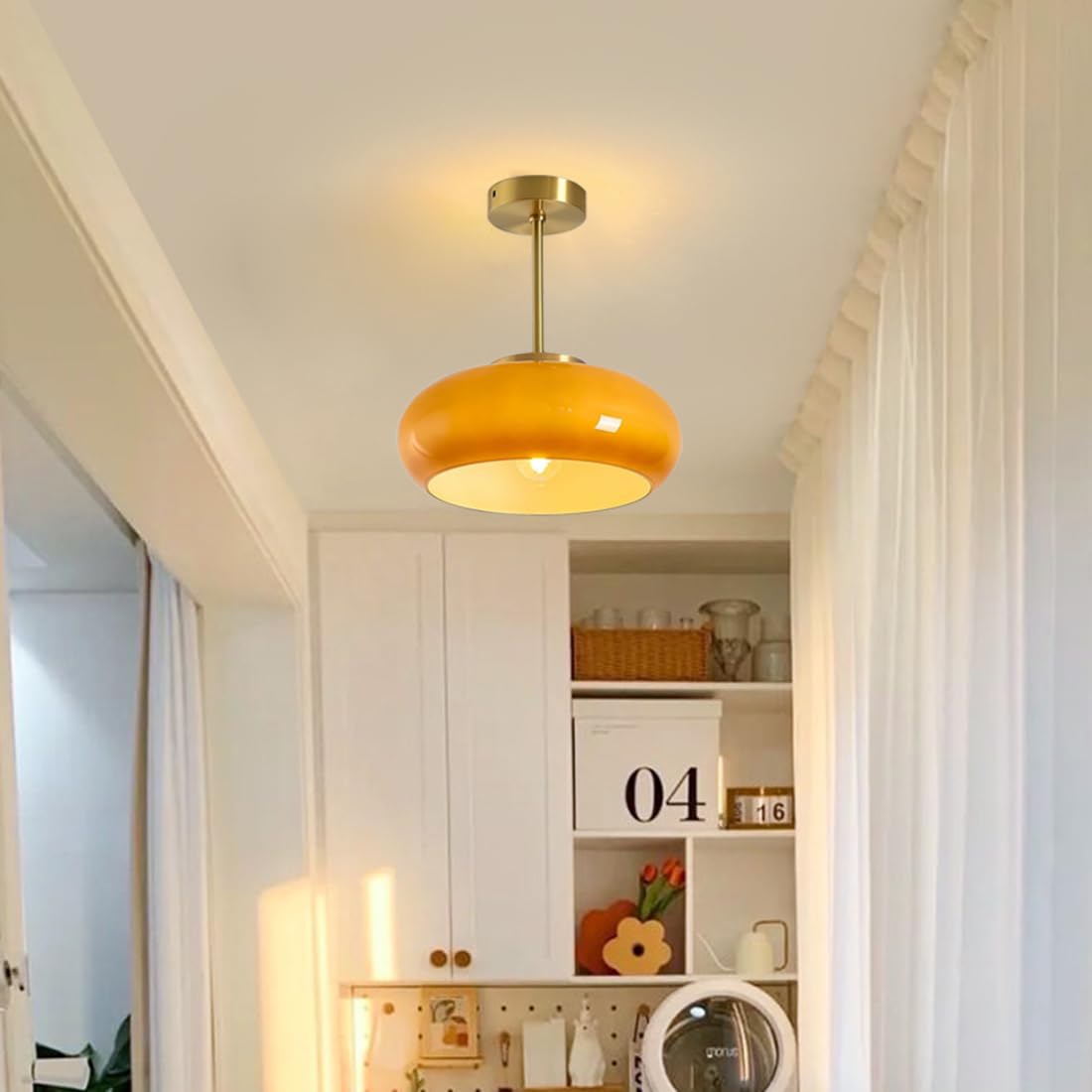 Vintage Glass Ceiling Light