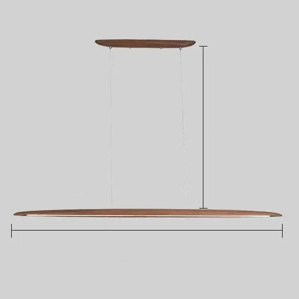 Minimalist wooden pendant light