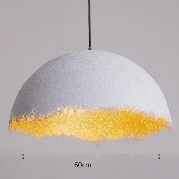 Half-moon LED pendant light