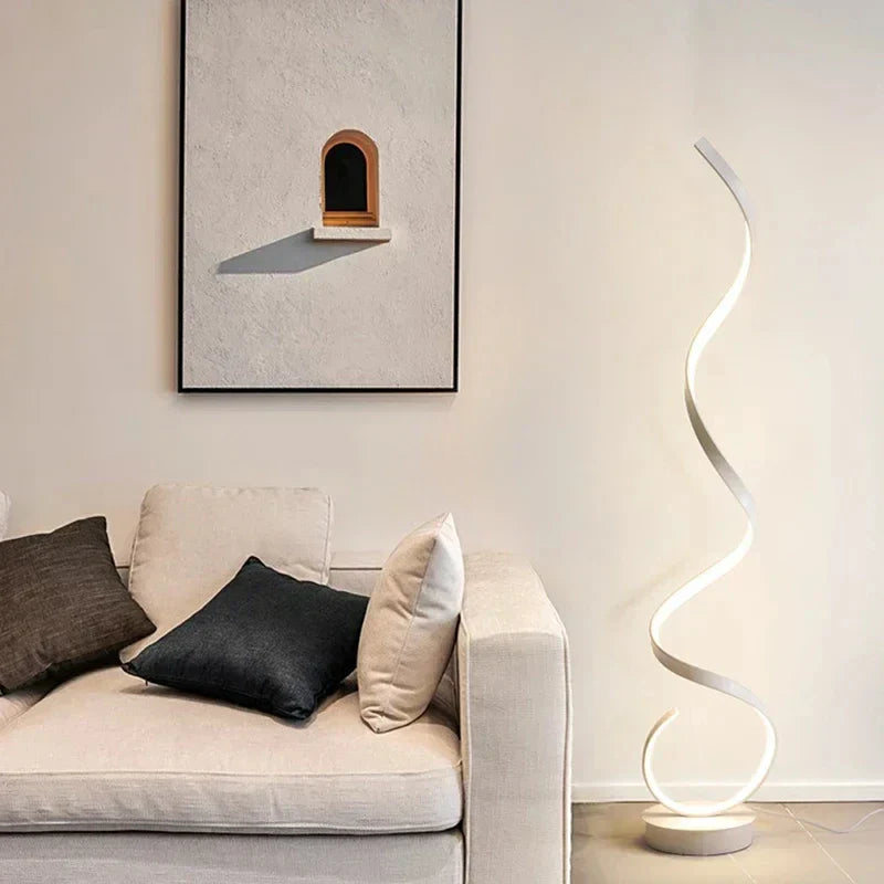 Spiral Design LED Floor Lamp