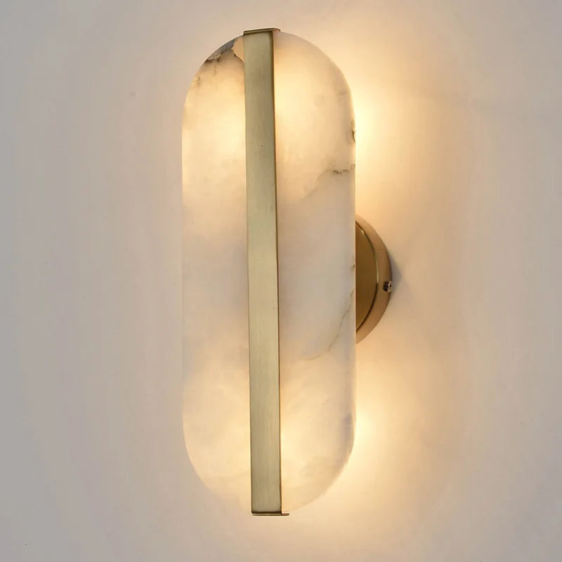Sculpted Stone Glow Wall Light