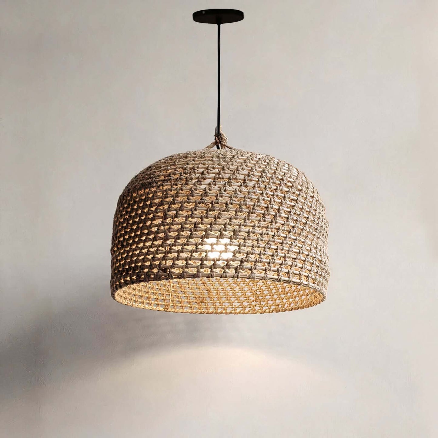 Woven Rattan Ceiling Light