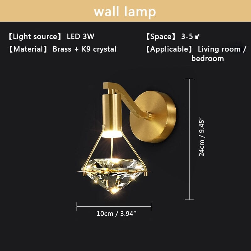 Diamond Cut Wall Sconce