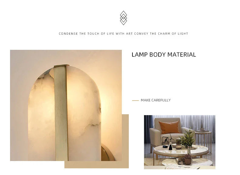 Sculpted Stone Glow Wall Light