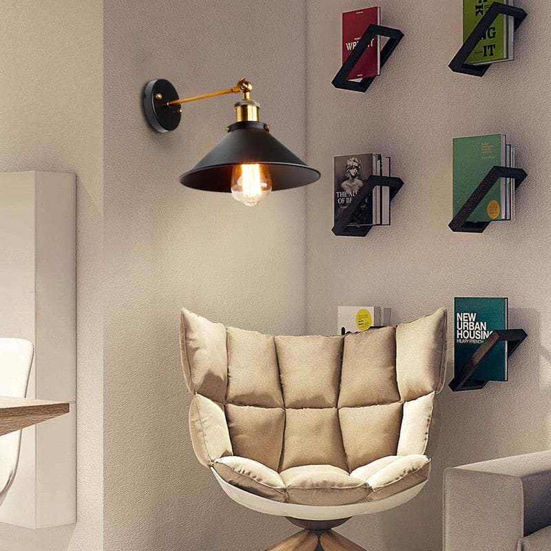 Retro Adjustable Wall Lamp with Switch