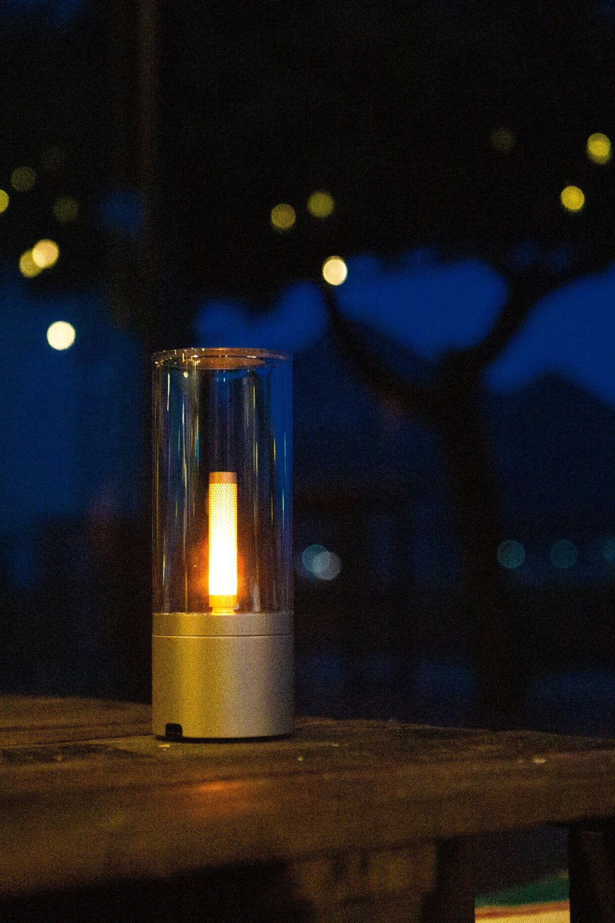 Candle Glow Rotating LED Lamp