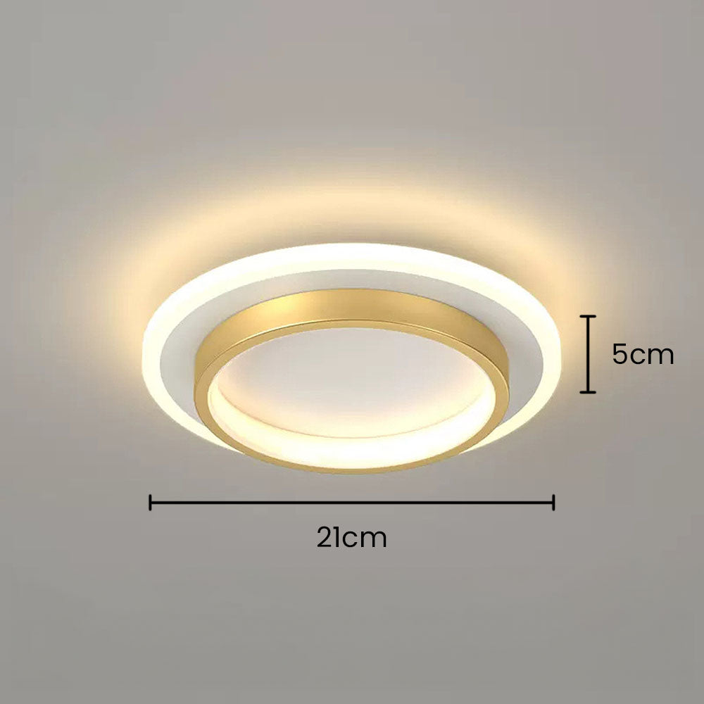 Round Metal & Acrylic Ceiling Light