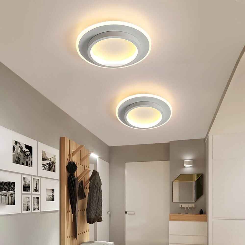 Round Metal & Acrylic Ceiling Light