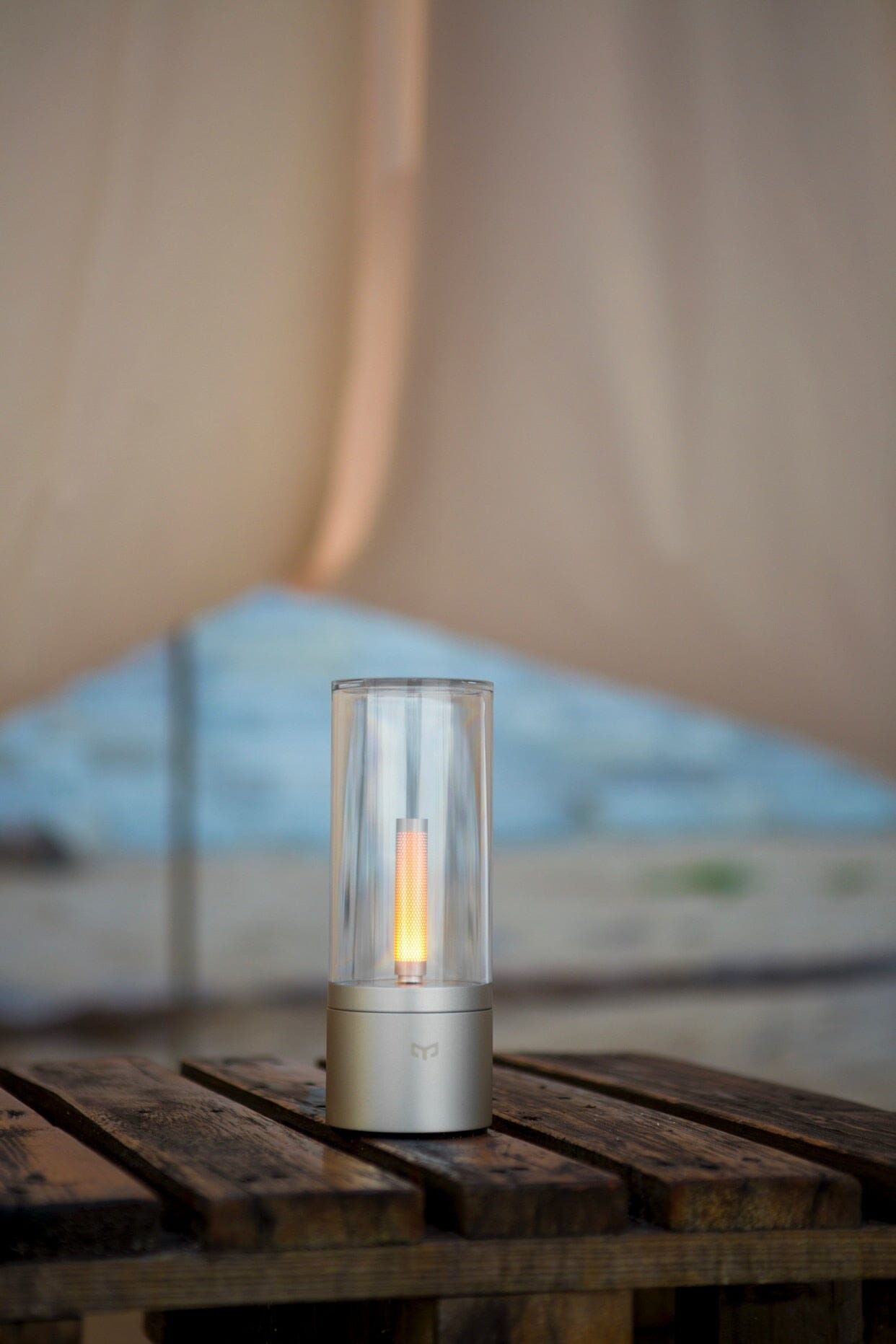 Candle Glow Rotating LED Lamp