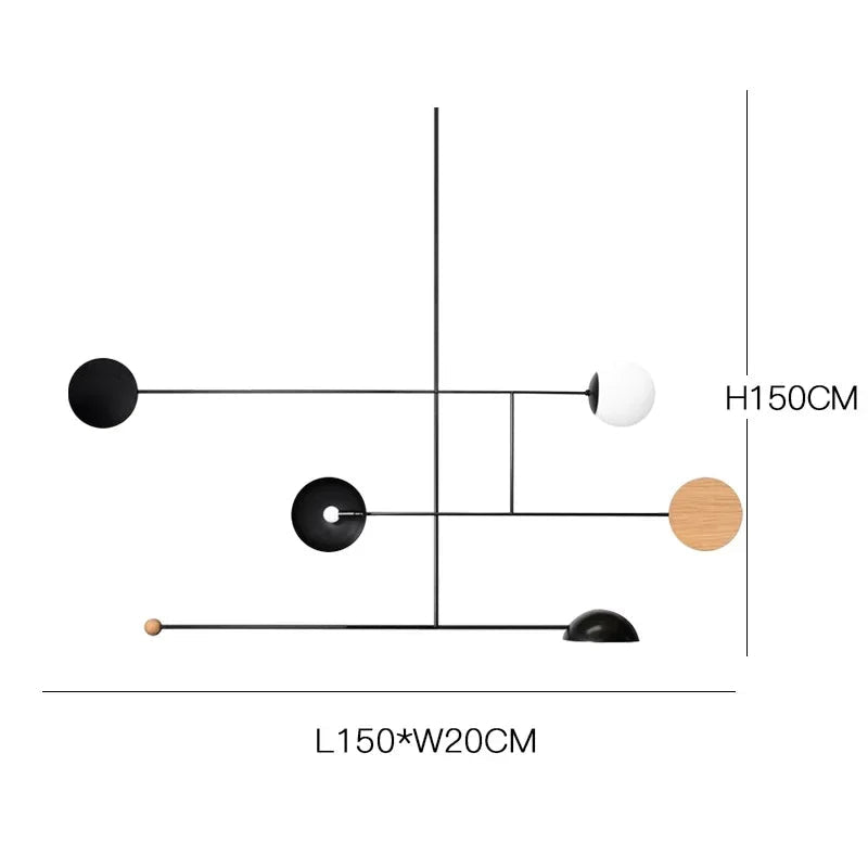 Geometric LED pendant light