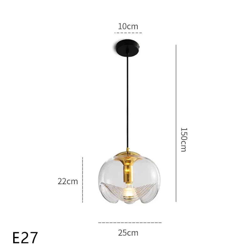 Nordic Style Glass Lamp