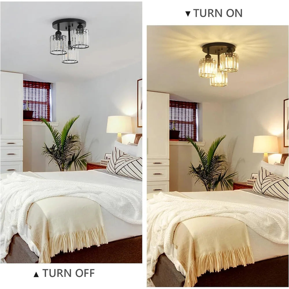 Elegant Bedroom Crystal Light