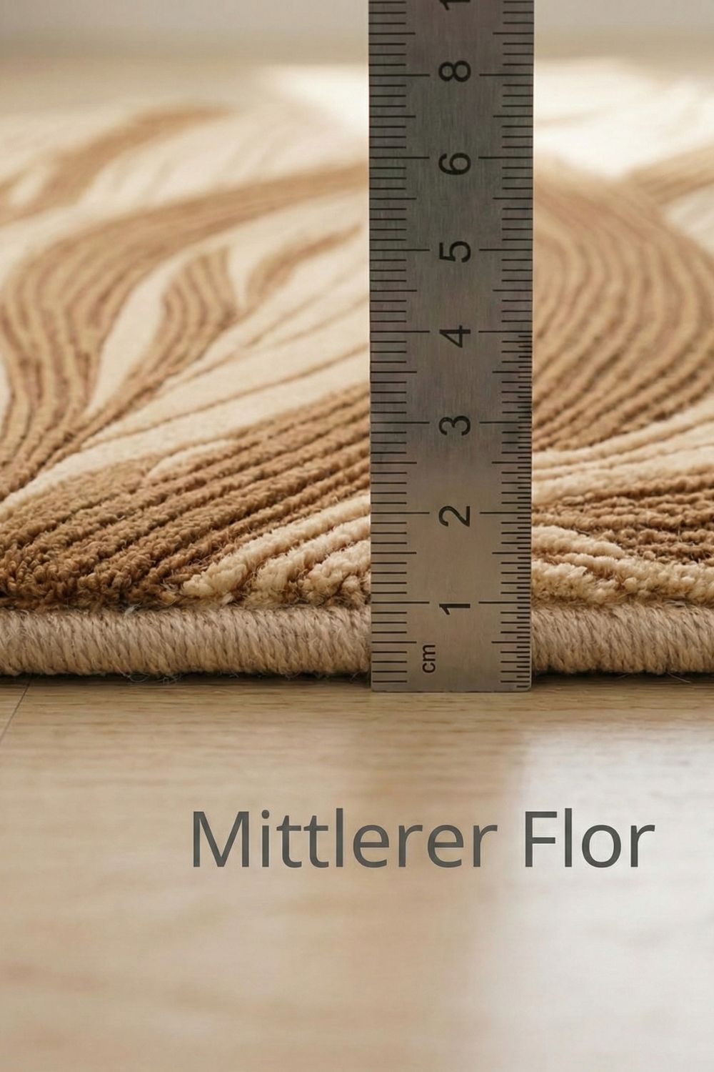 Textured wool carpet