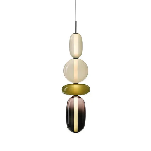 Nordic colourful glass pendant light