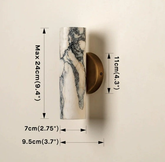 Calacatta Marble Brass Wall Light