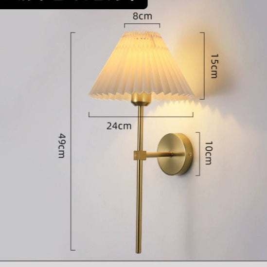 Bronze Linen Wall Sconce