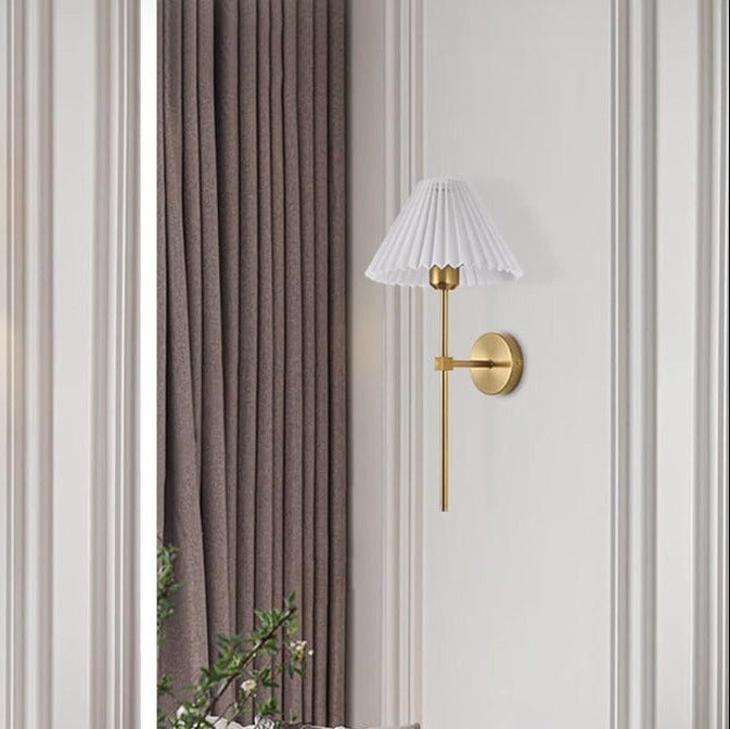 Bronze Linen Wall Sconce
