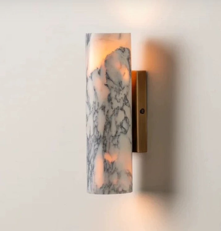 Calacatta Marble Brass Wall Light