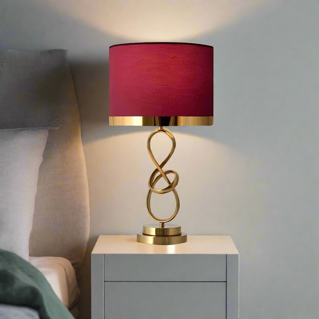 Romantic Fabric Shade Table Lamp