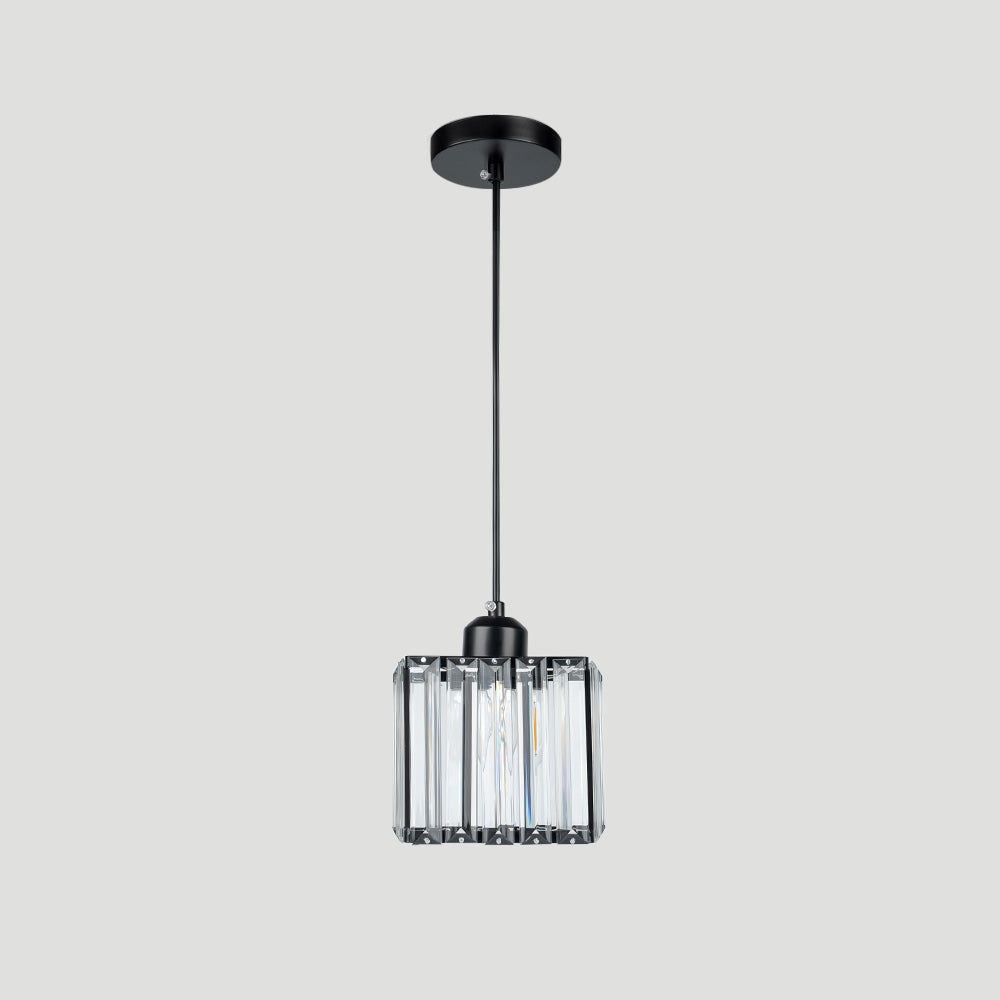 Black Multi-Head Glass Pendant
