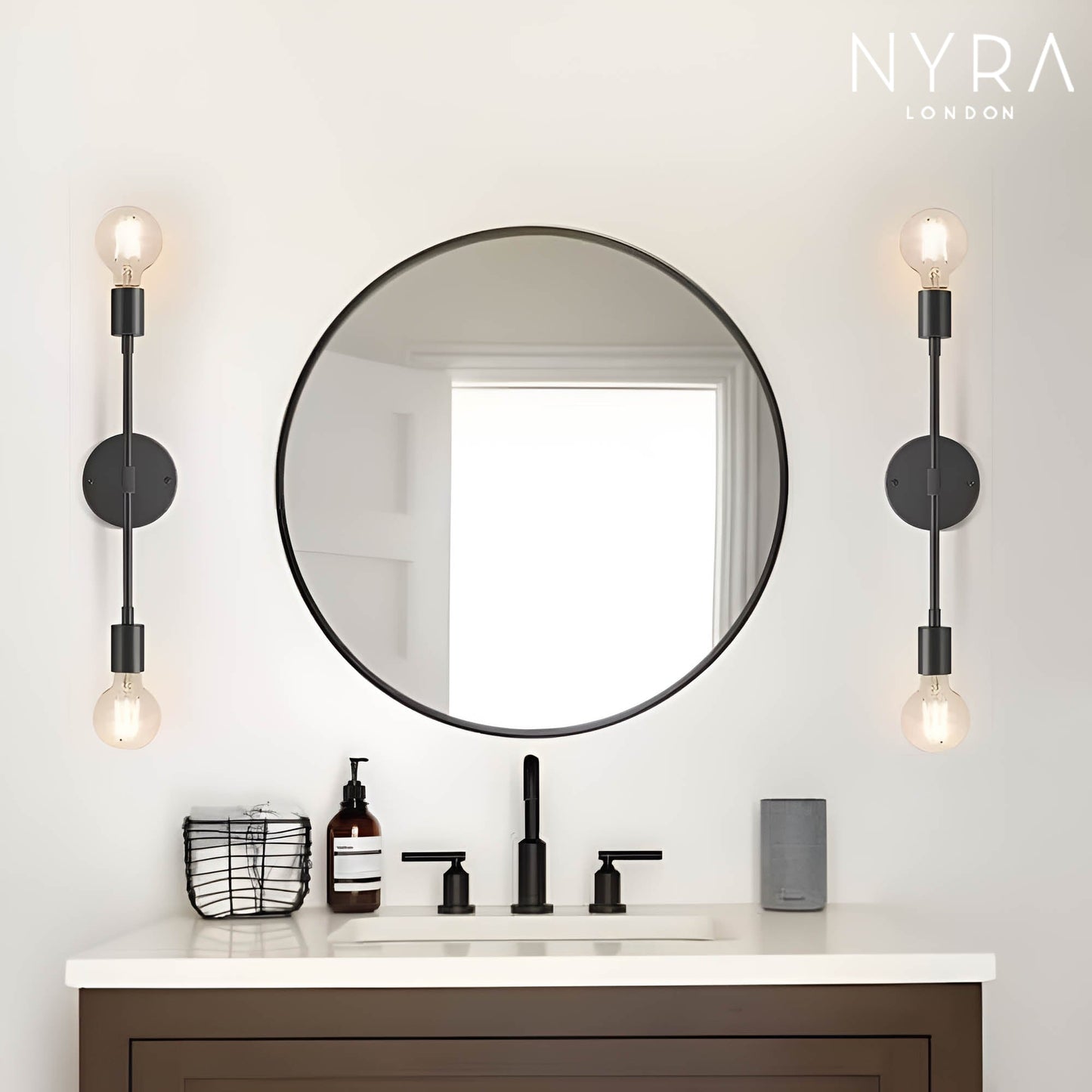 Opal Globe Dual Wall Sconce