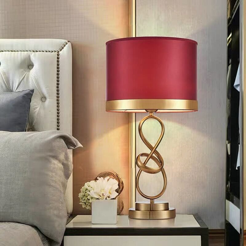Romantic Fabric Shade Table Lamp