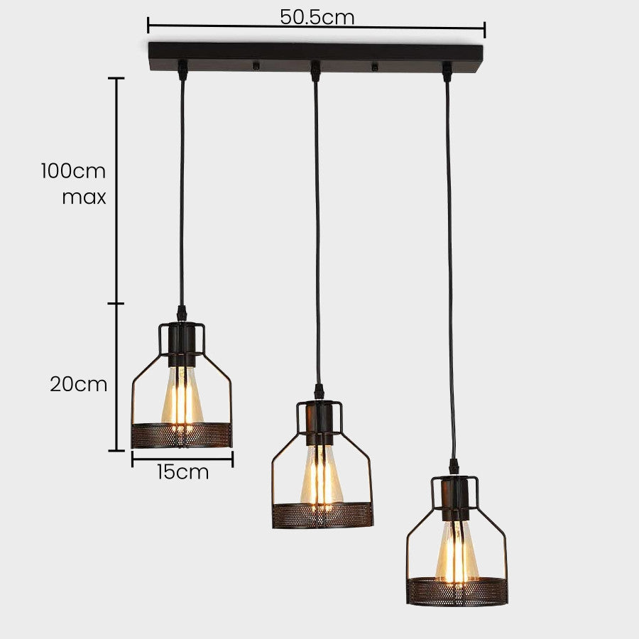 Vintage Black Island Fixture