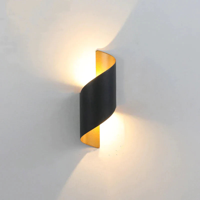 Spiral Design LED Wall Sconce