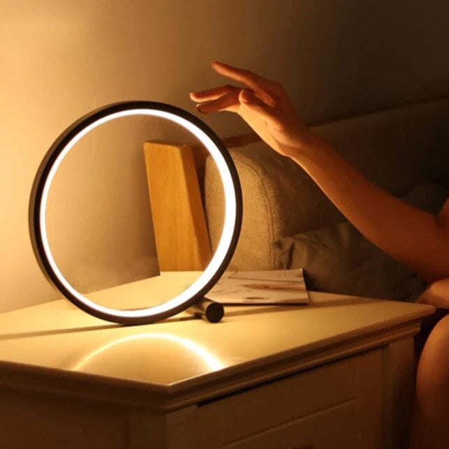 Modern Round LED Bedside Lamp