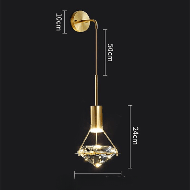 Diamond Cut Wall Sconce