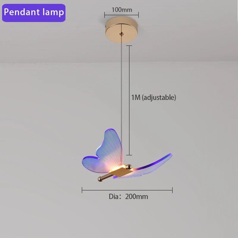 Modern Acrylic Butterfly Sconce