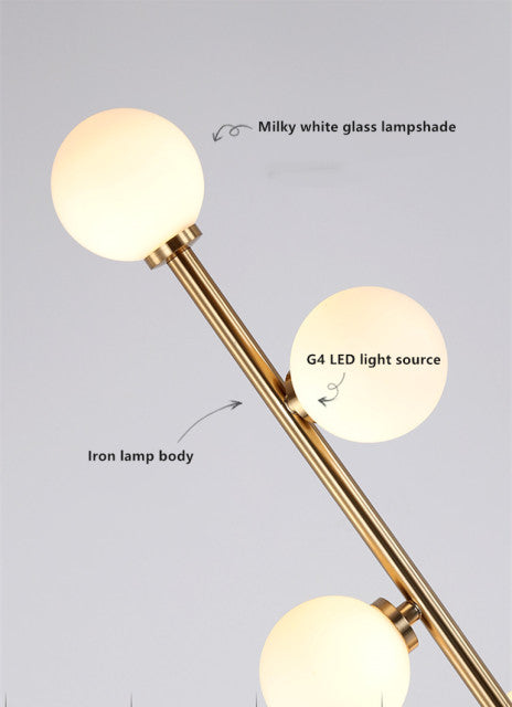 Decorative Glass Orb Floor Lamp