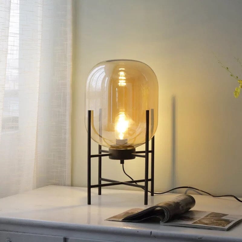 Glass Tetrapod Table Lamp