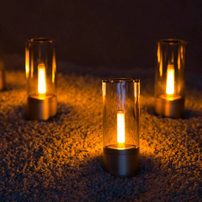 Candle Glow Rotating LED Lamp
