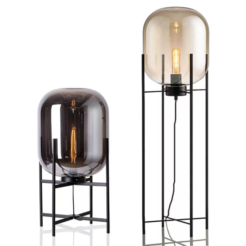 Glass Tetrapod Table Lamp