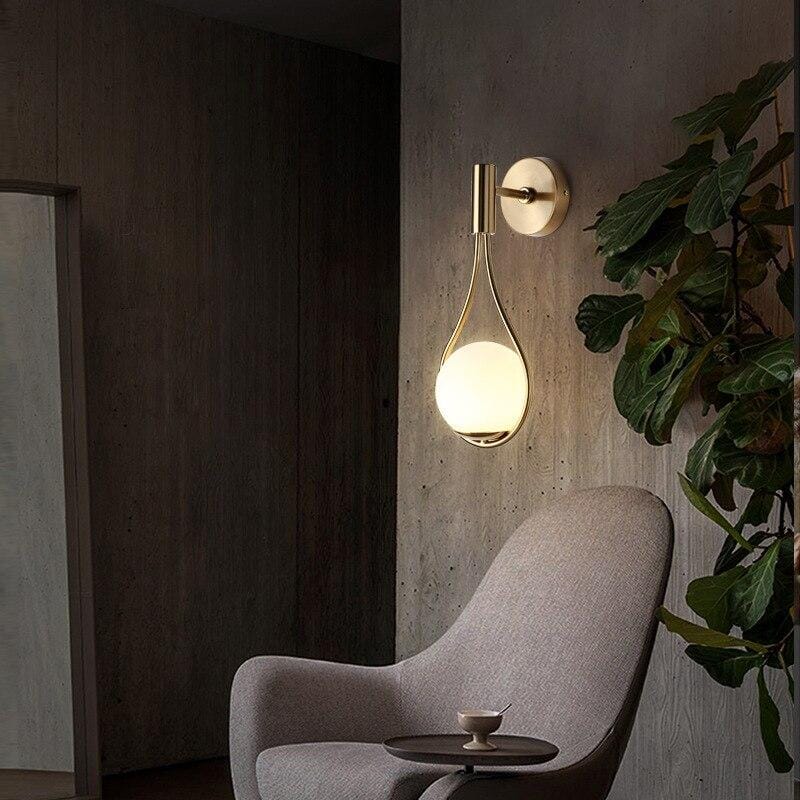 Droplet Shape Nordic Wall Lamp
