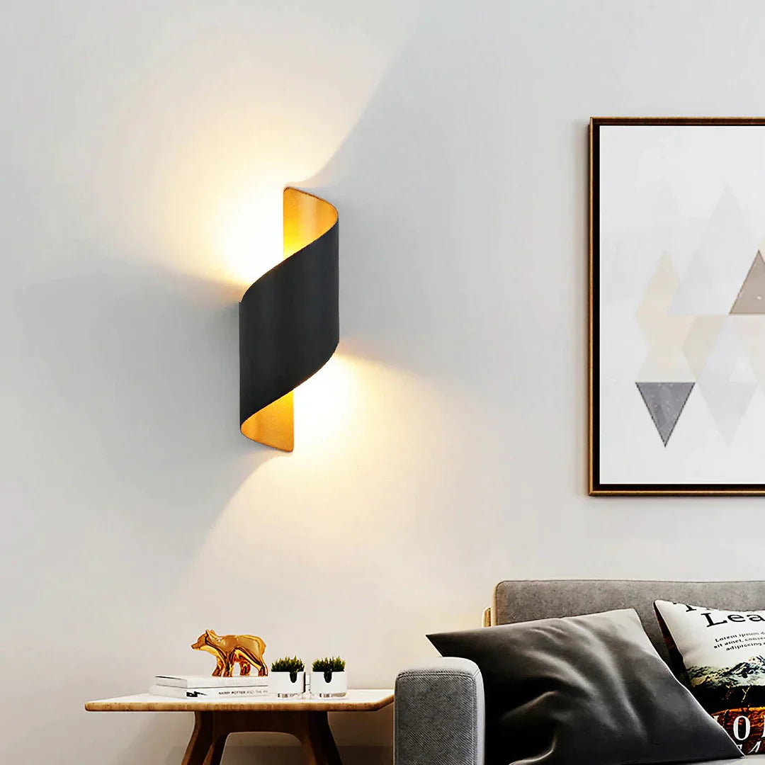 Spiral Design LED Wall Sconce