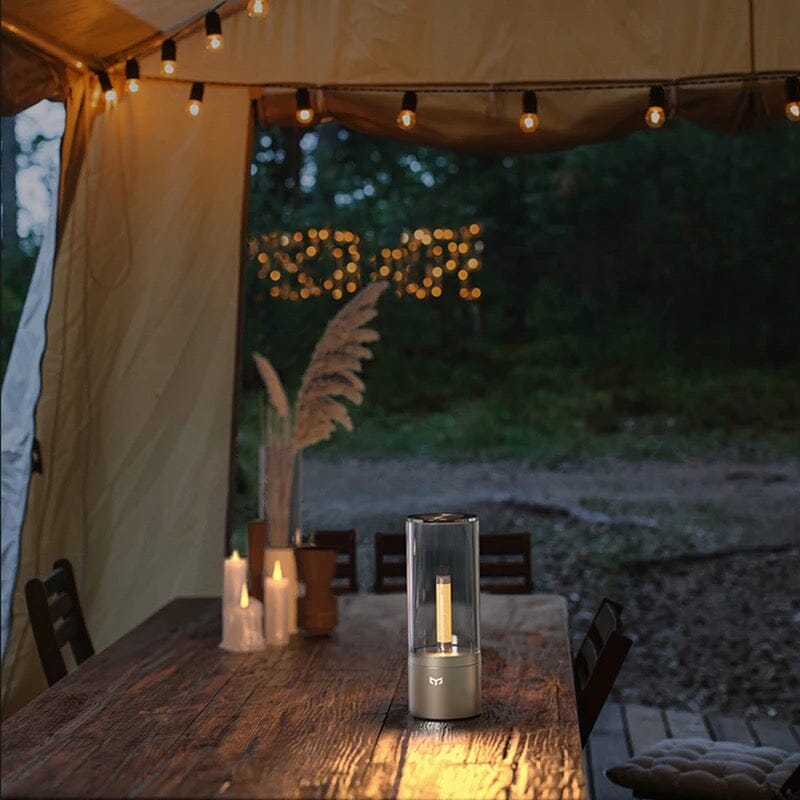 Candle Glow Rotating LED Lamp