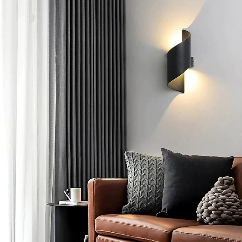 Spiral Design LED Wall Sconce