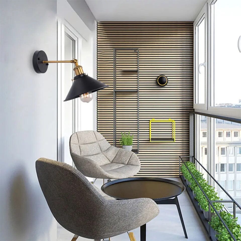 Retro Adjustable Wall Lamp with Switch